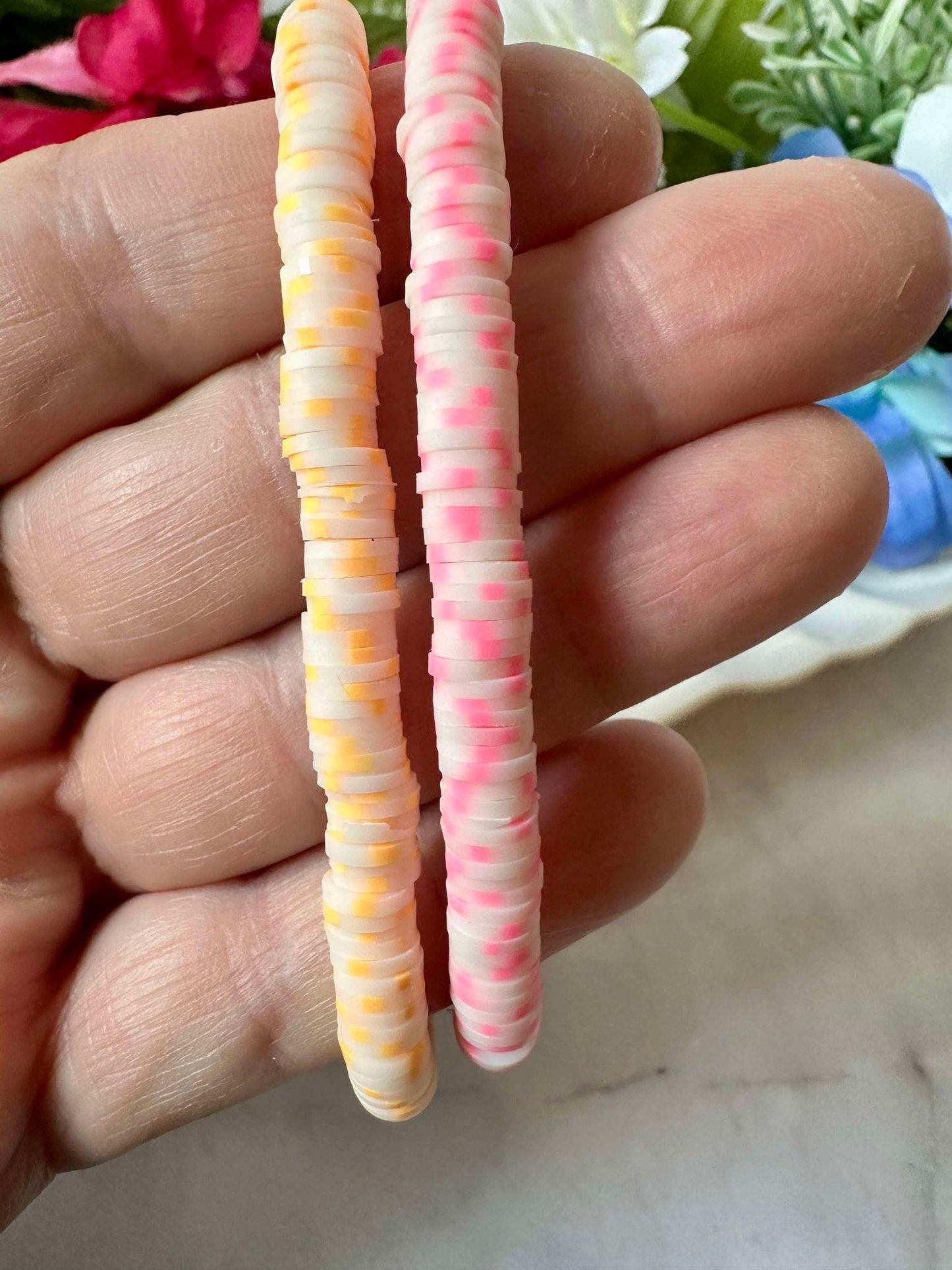 Single Strand Glow In The Dark Heishi Bracelet