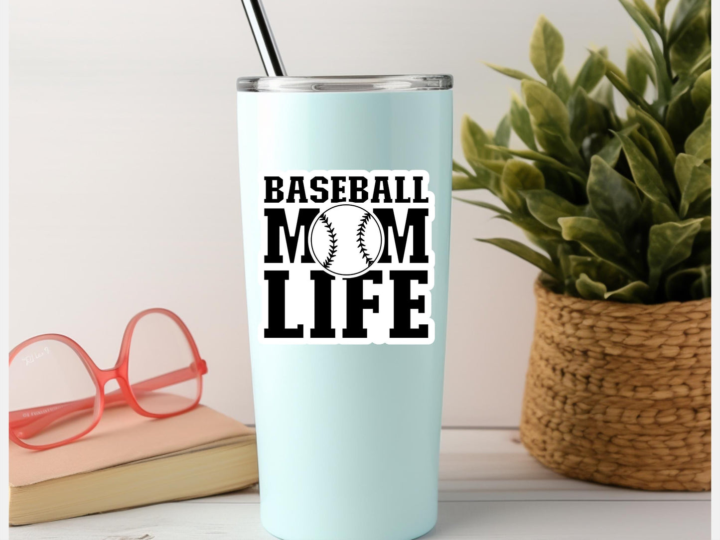 Baseball Mom Life Sticker