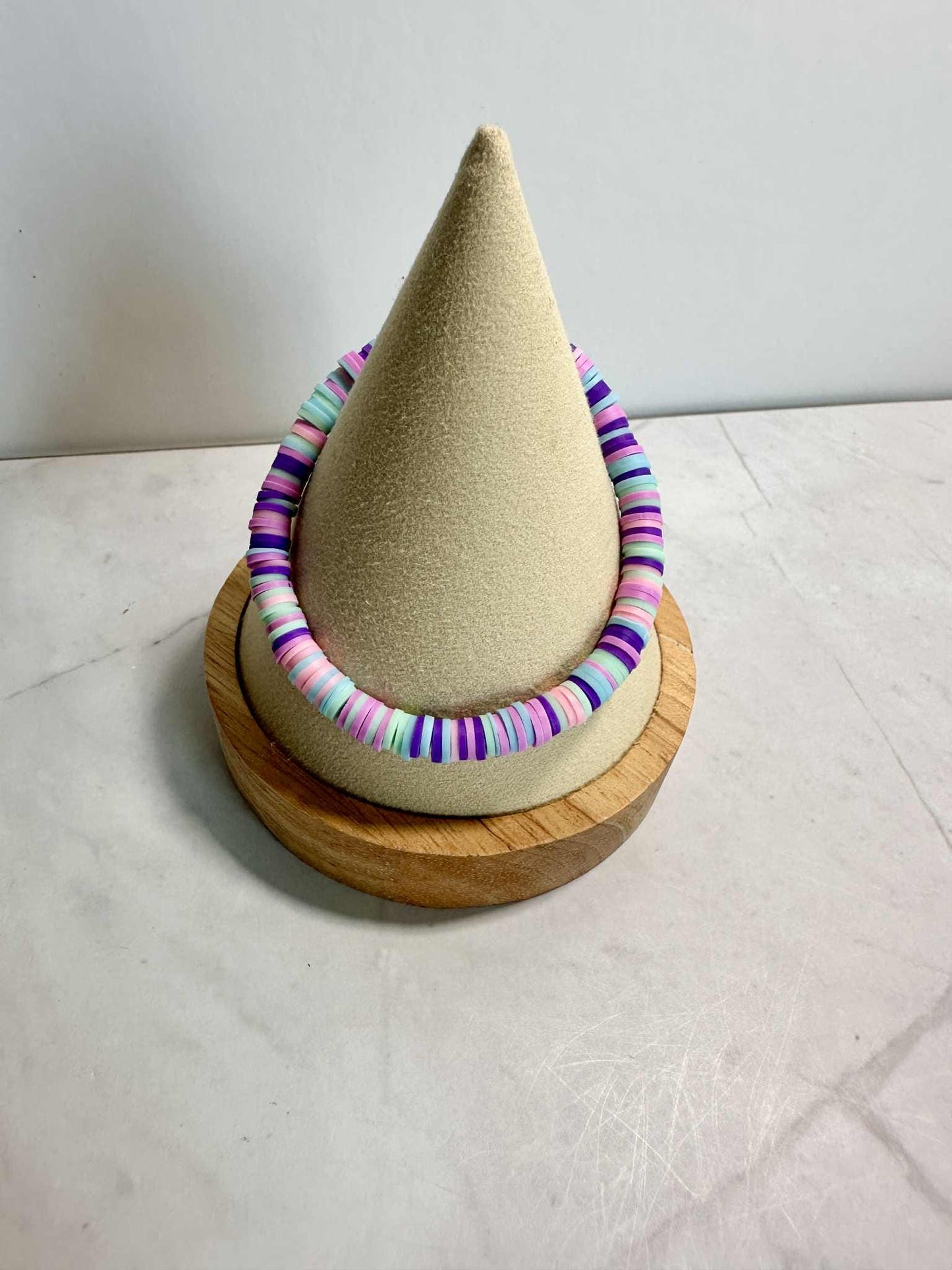 Single Strand Purple Unicorn Clay Beaded Bracelet