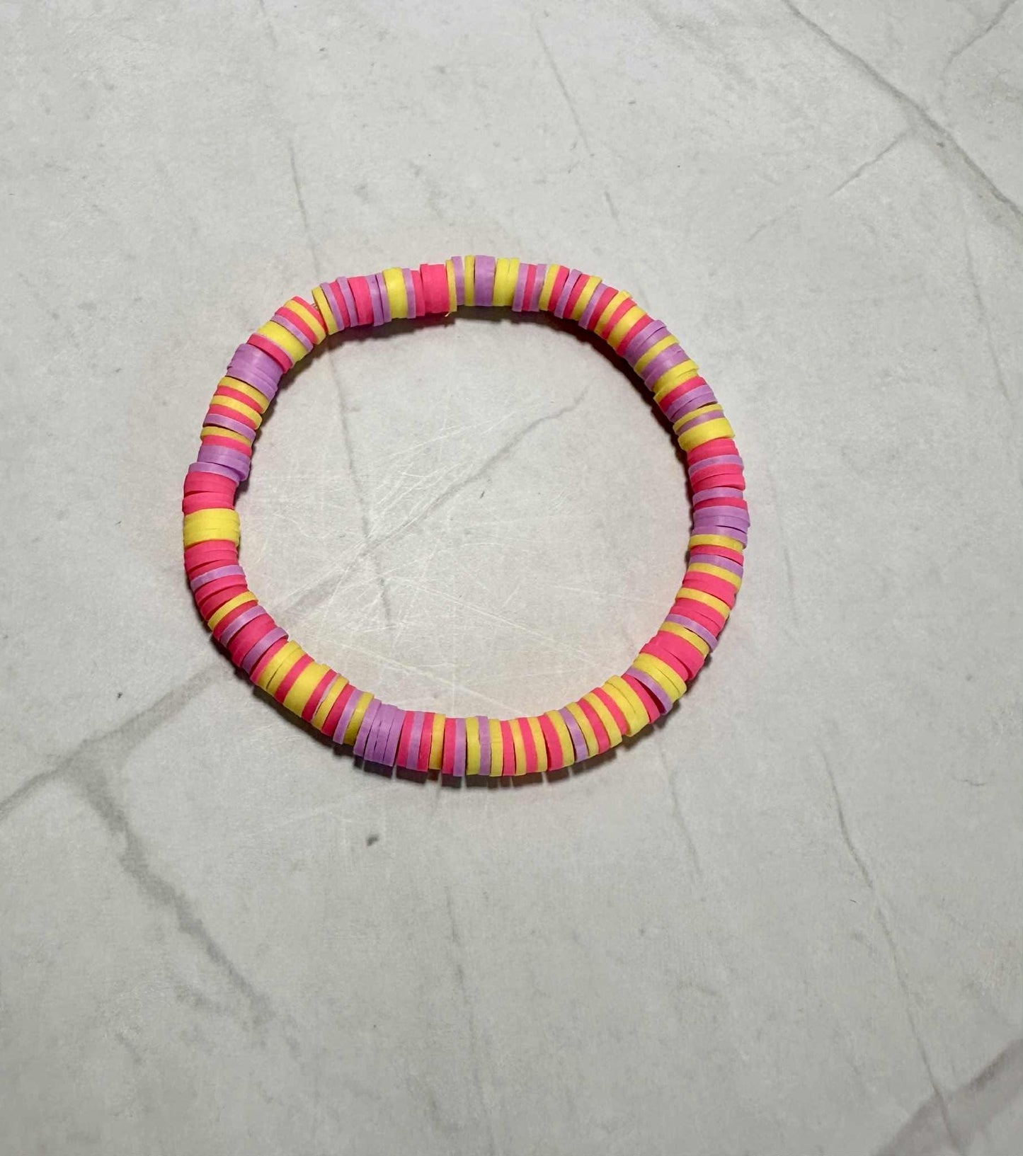 Single Strand Berry Sunshine Clay Beaded Bracelet
