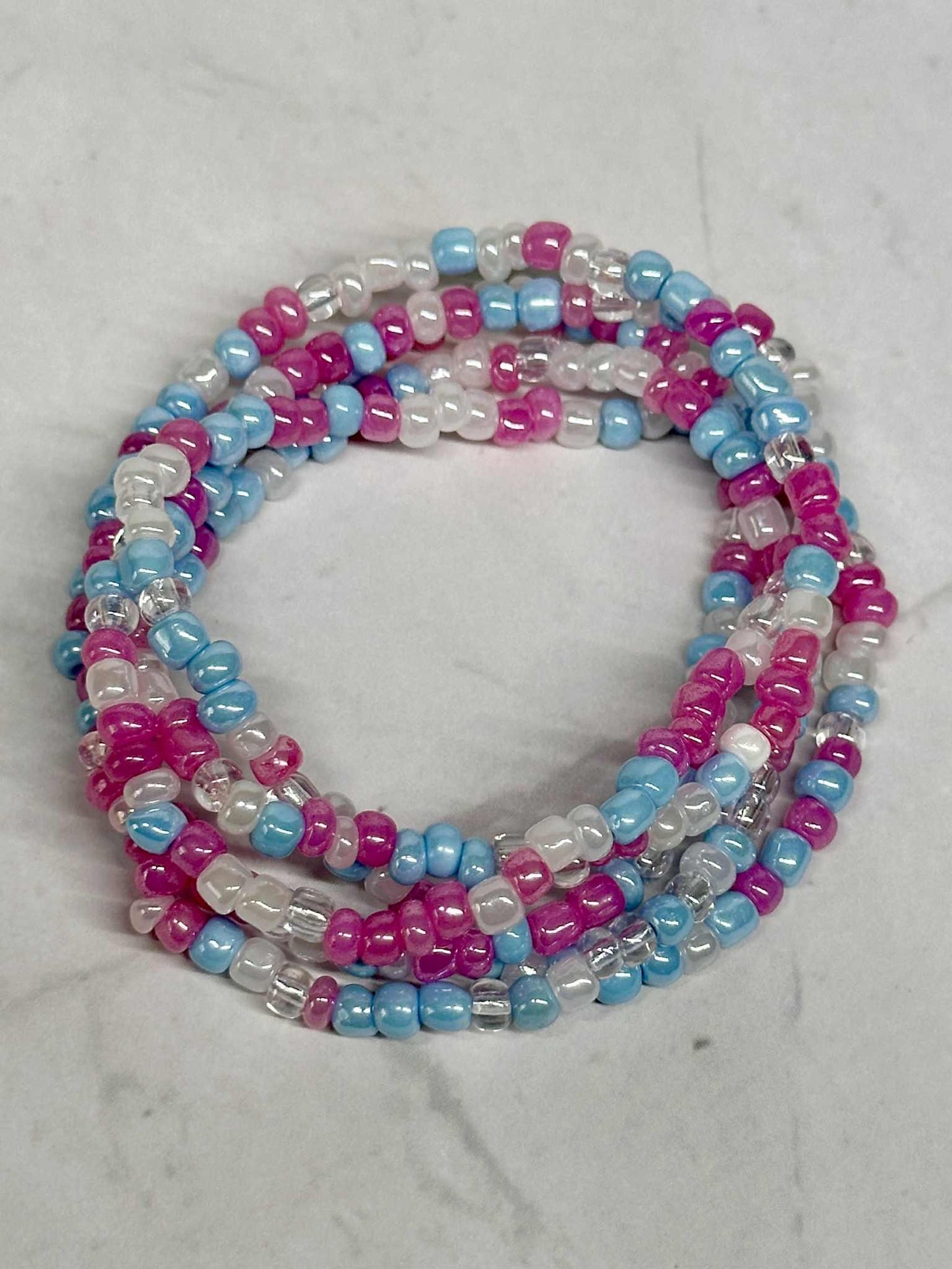 Single Strand Mermaid Tails Seed Bead Bracelet