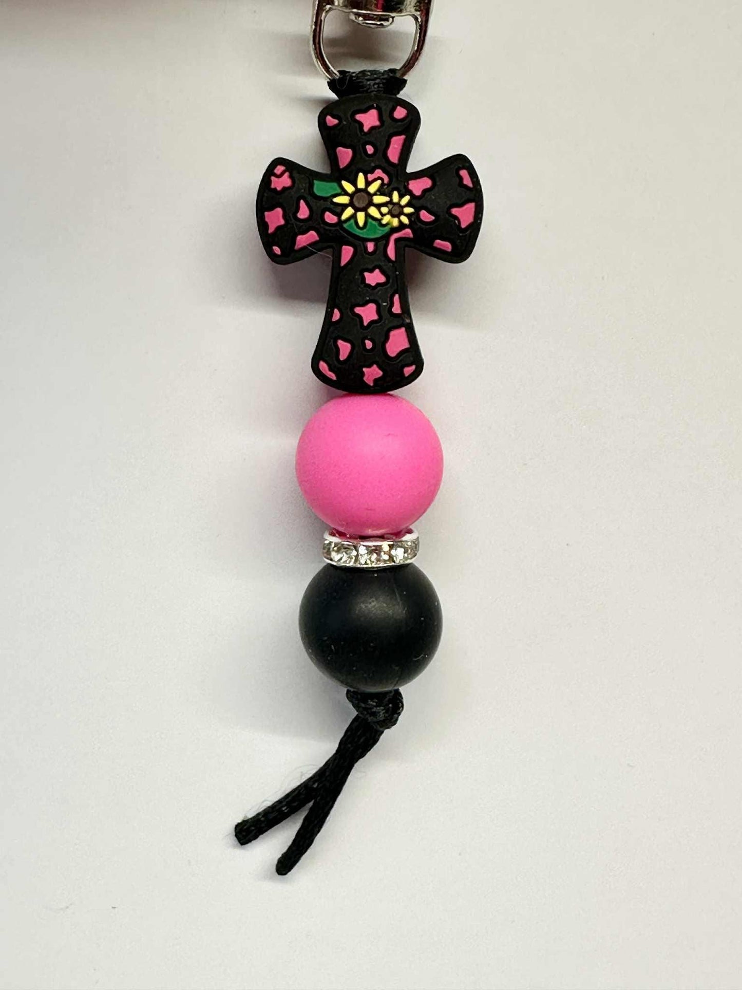 Mental Breakdown Keychain, Silicone Bead Keychain, Zipper Pull
