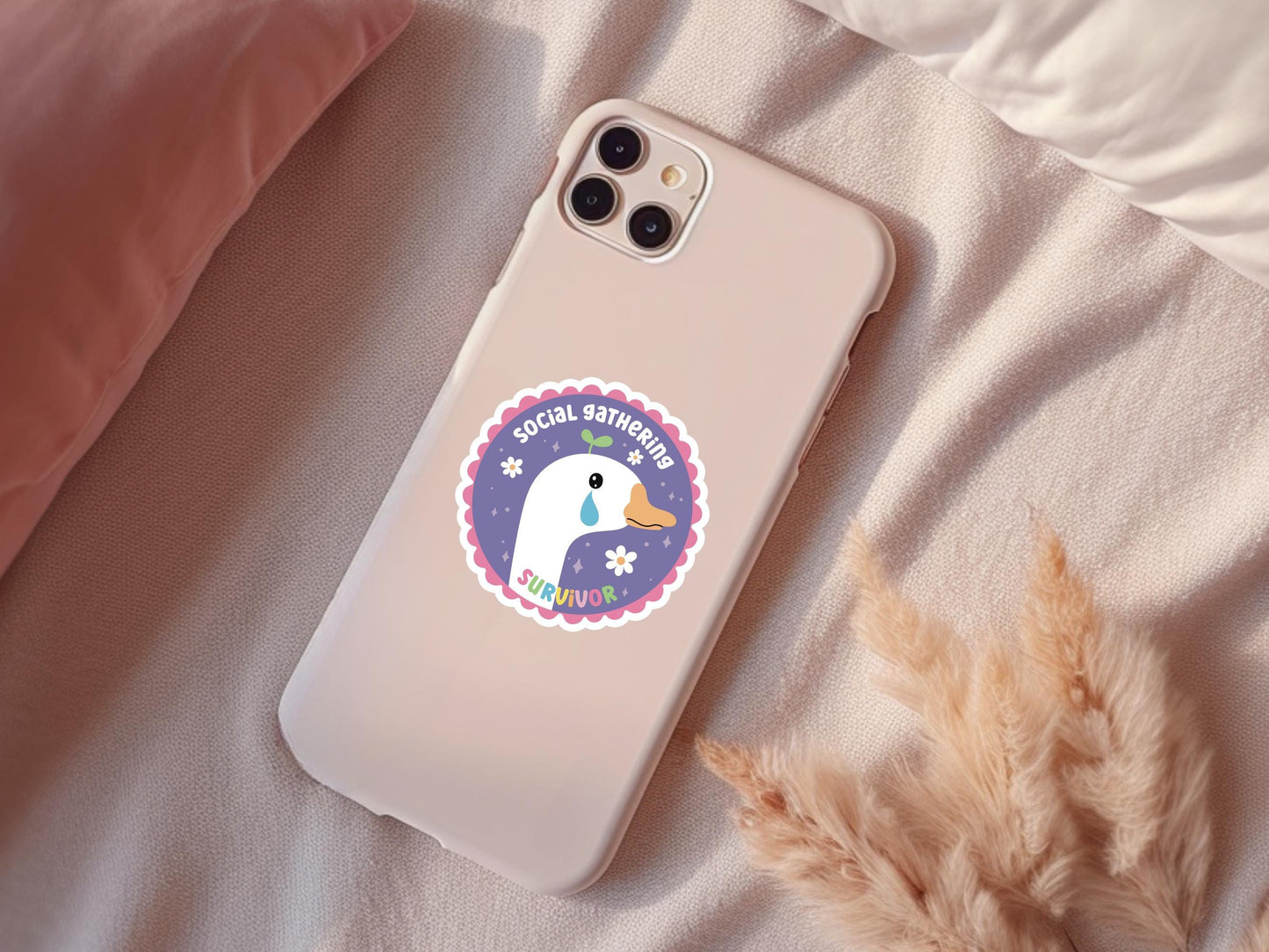 Social Gathering Survivor Duck Sticker