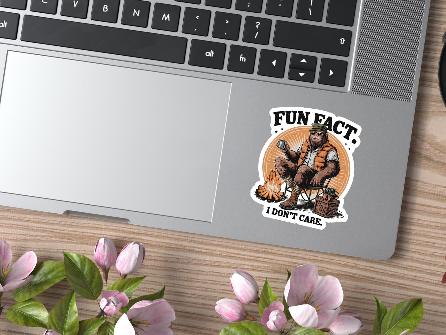 Fun Fact I Don't Care Bear Sticker