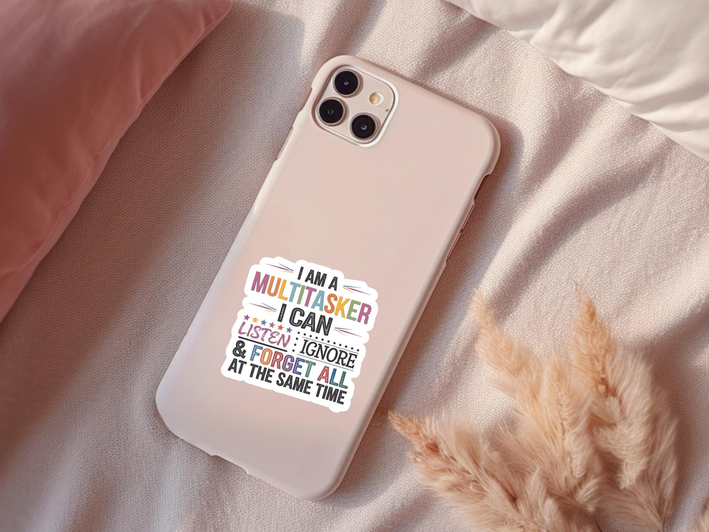 I Am A Multitasker Colorful Sticker