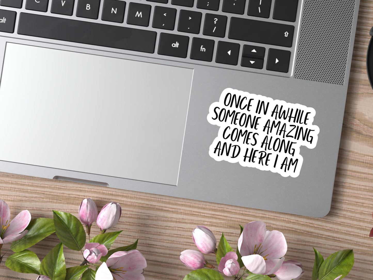 Once In Awhile Someone Amazing Comes Along And Here I Am Sticker