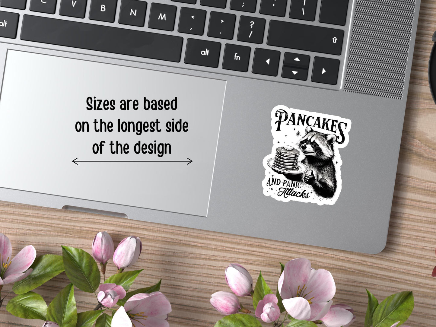 Pancakes And Panic Attacks Raccoon Sticker