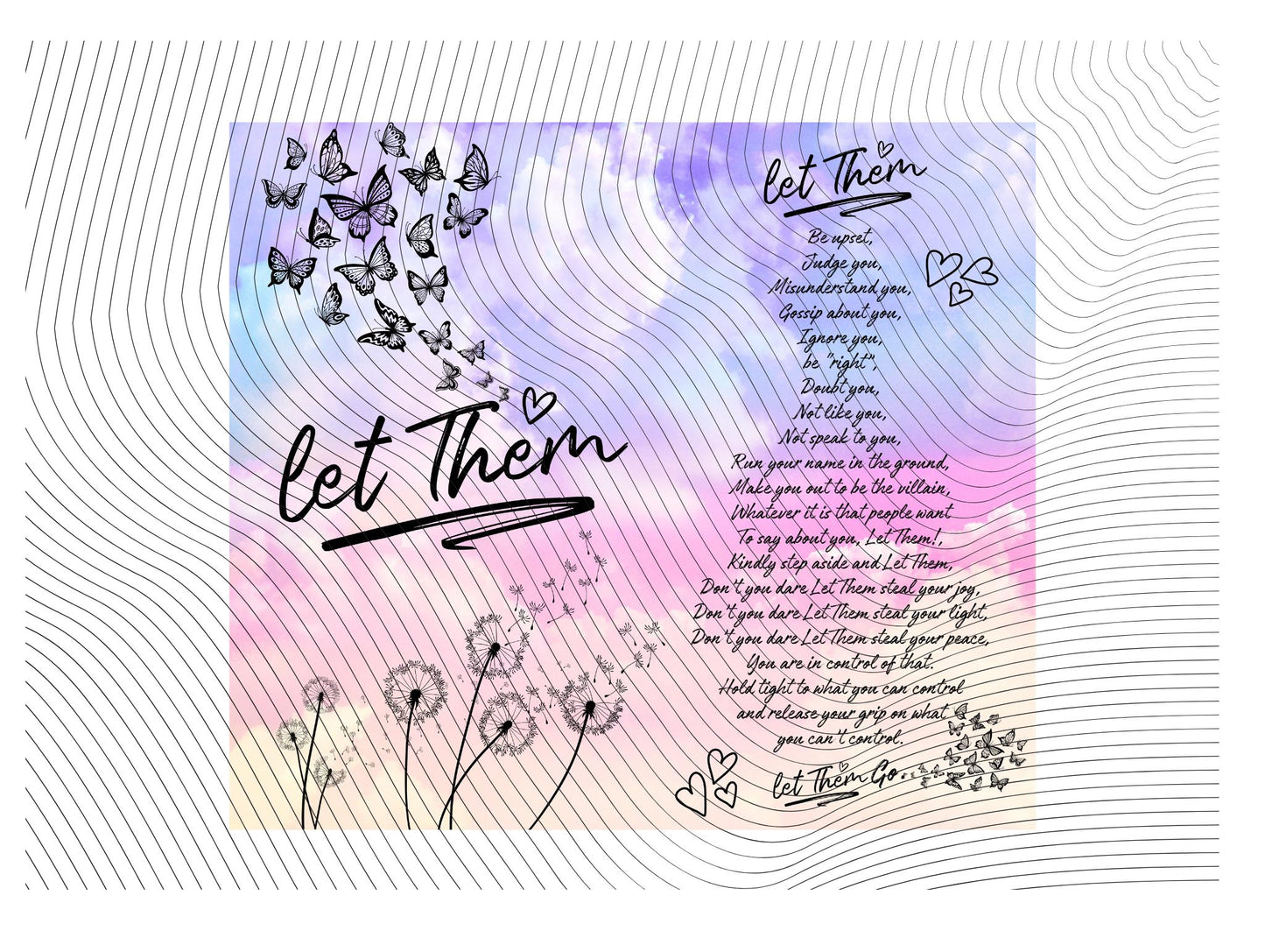 Pastel Let Them Inspirational 20oz Tumbler
