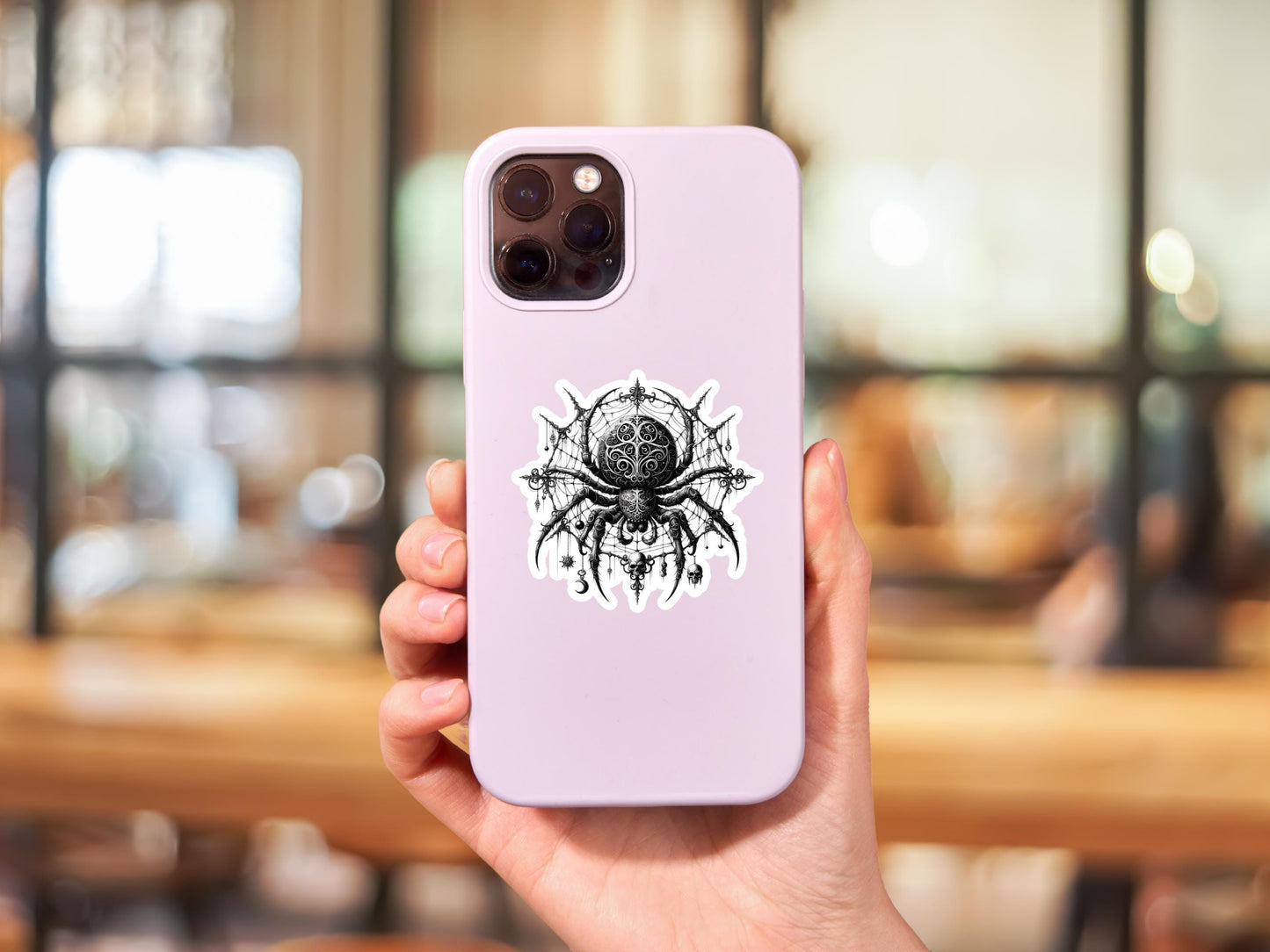 Dark Gothic Spider Sticker