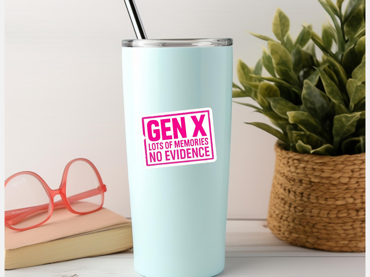 Pink Gen X Lots Of Memories No Evidence Sticker