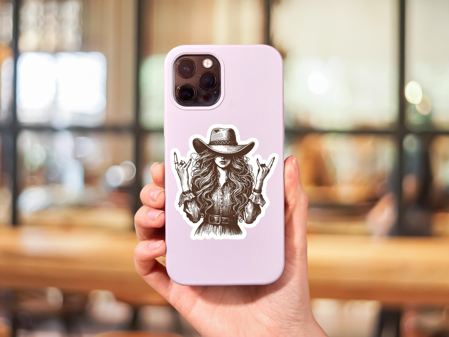 Cool Cowgirl Sticker