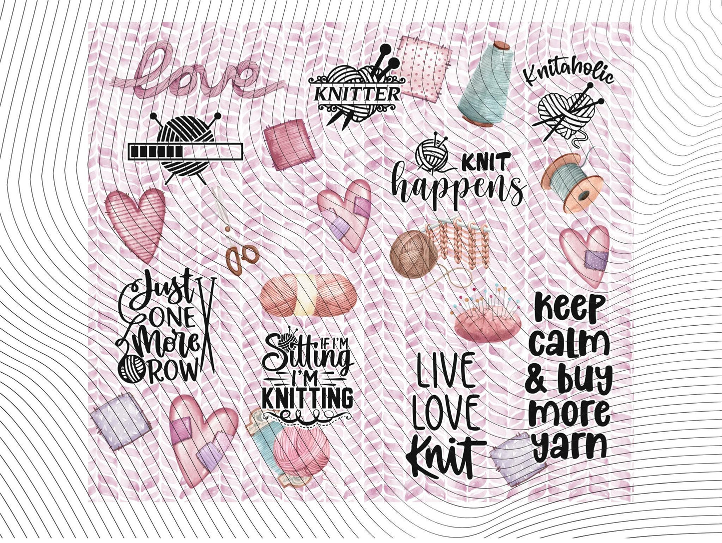 Pink Knitter 20oz Tumbler