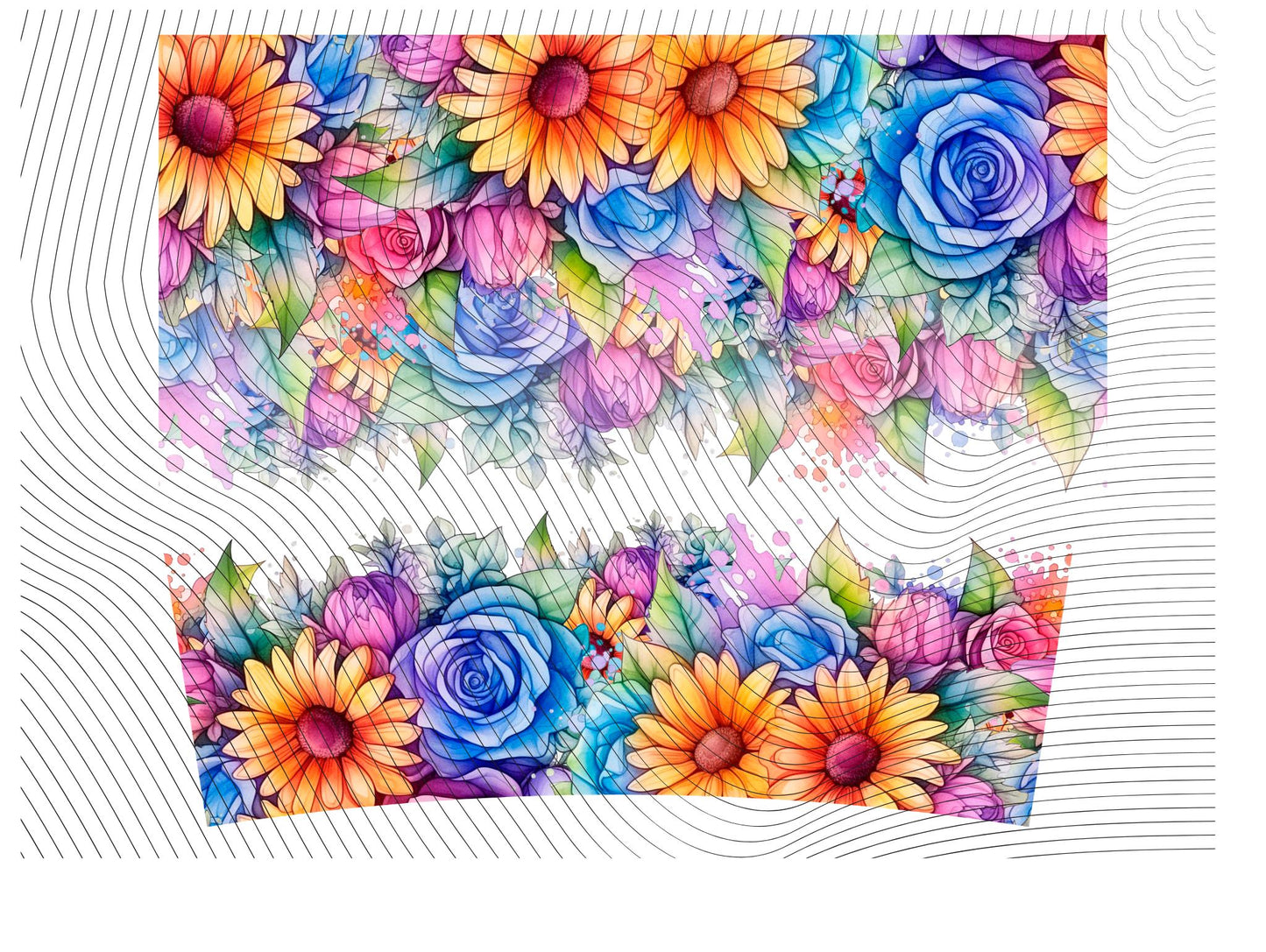 Bright Floral 40oz Tumbler