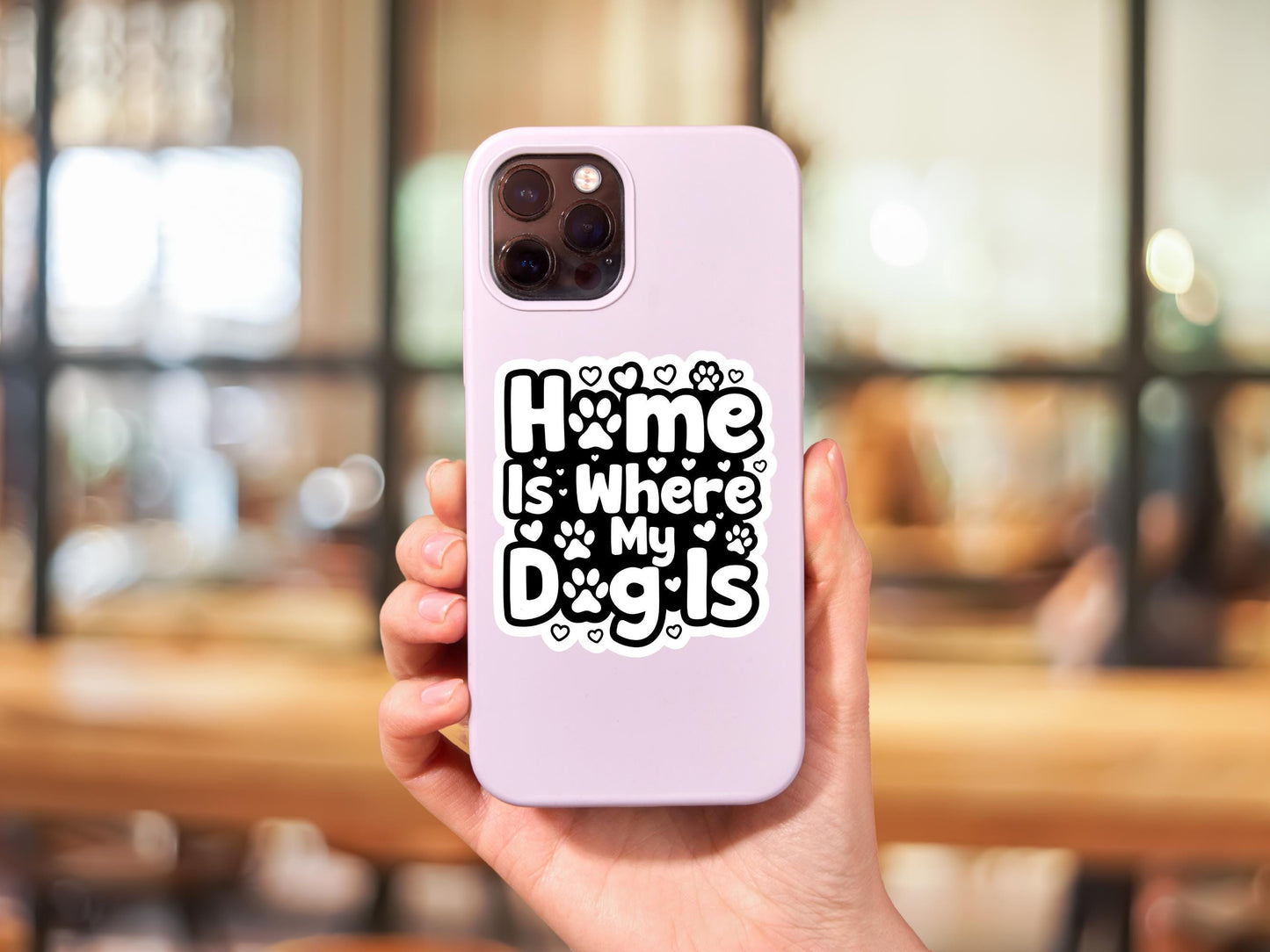 Home Is Where My Dog Is Sticker