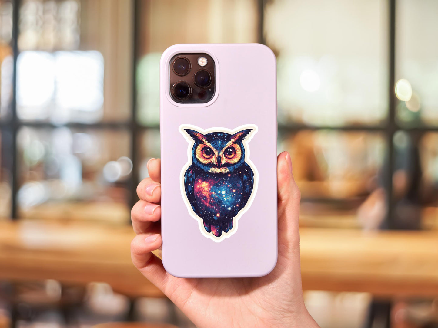 Sci-Fi Owl Sticker