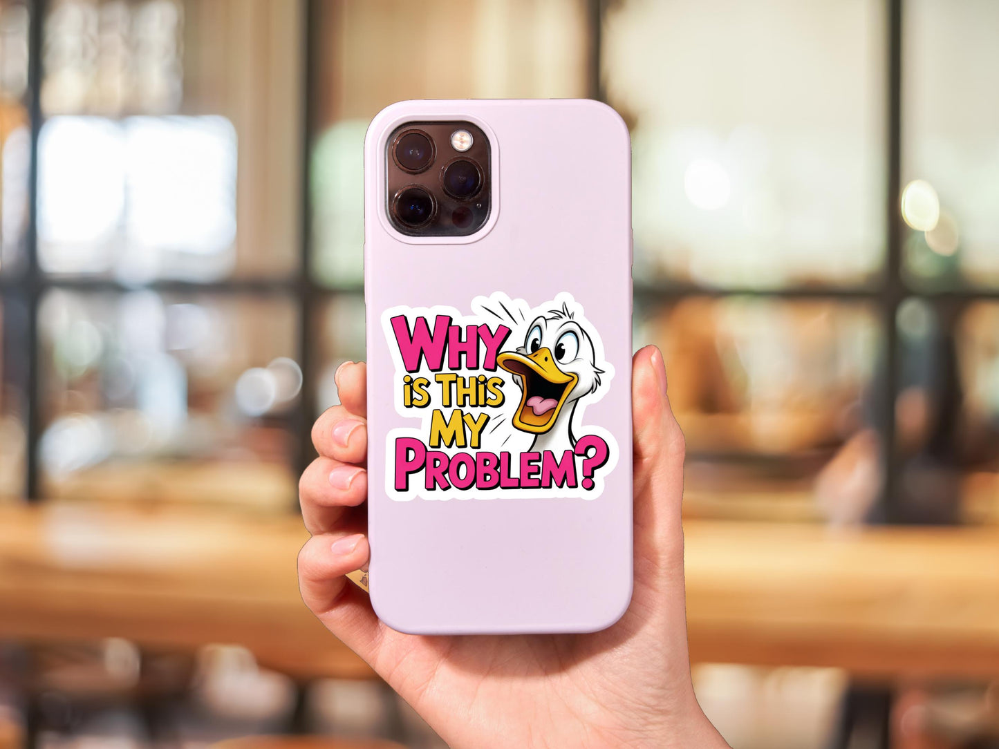 Why Is This My Problem Duck Yelling Sticker