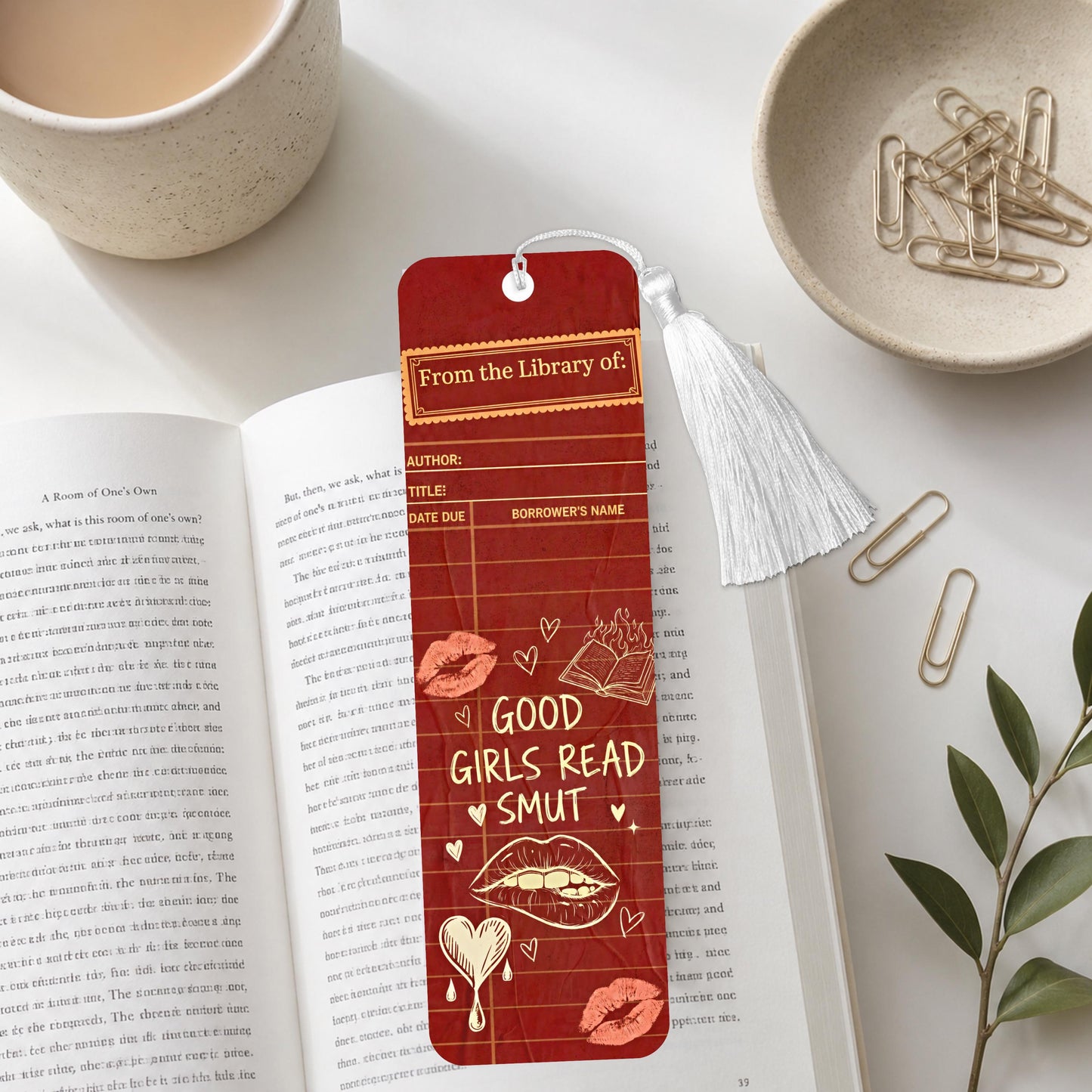 Good GIrls Read Smut Aluminum Bookmark