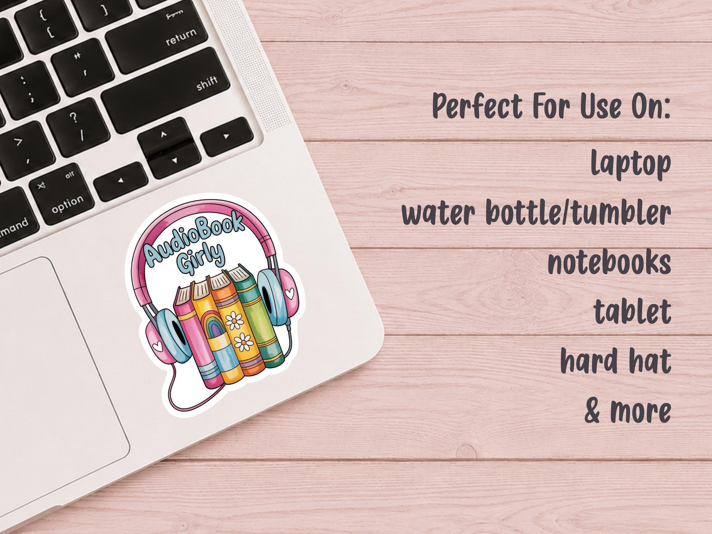 Colorful Audiobook Girly Sticker