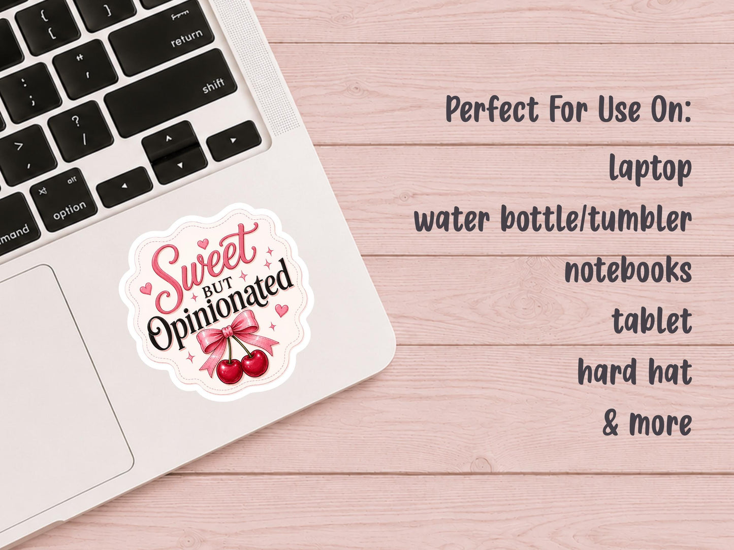 Sweet But Opinionated Cherry Sticker