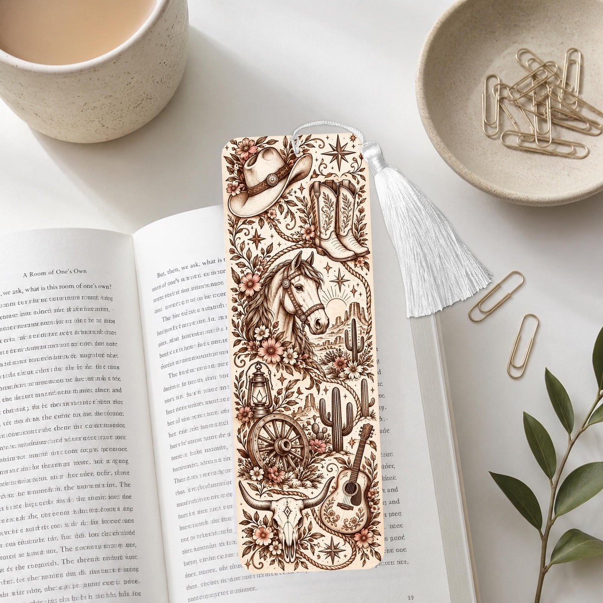 Boho Western Aluminum Bookmark
