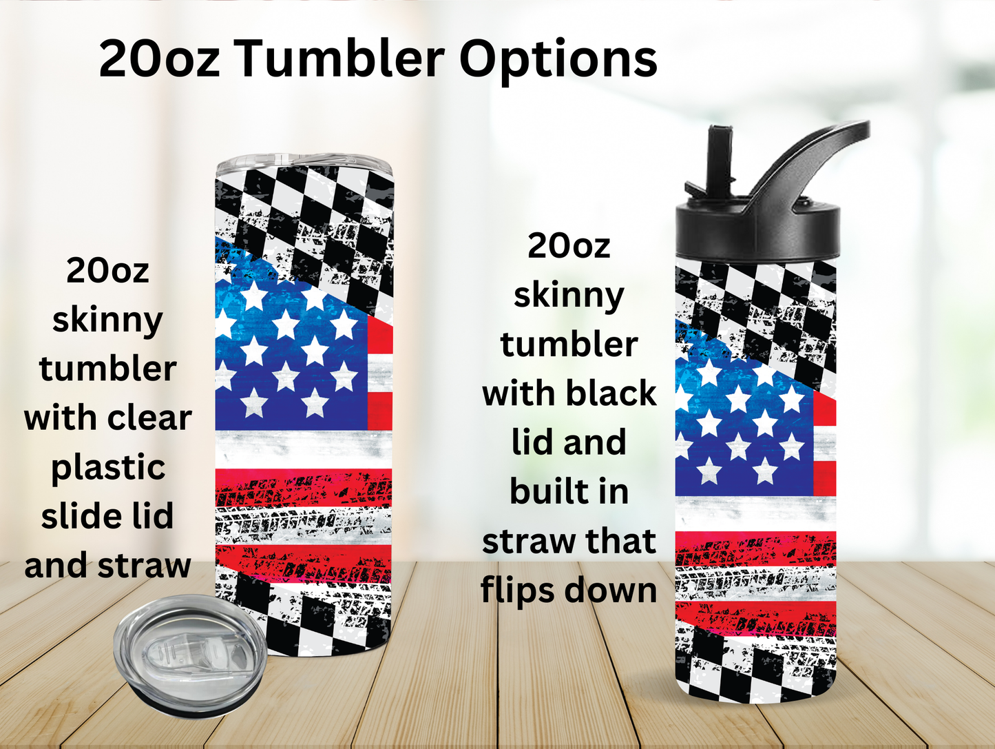 Patriotic Racing 20oz Tumbler