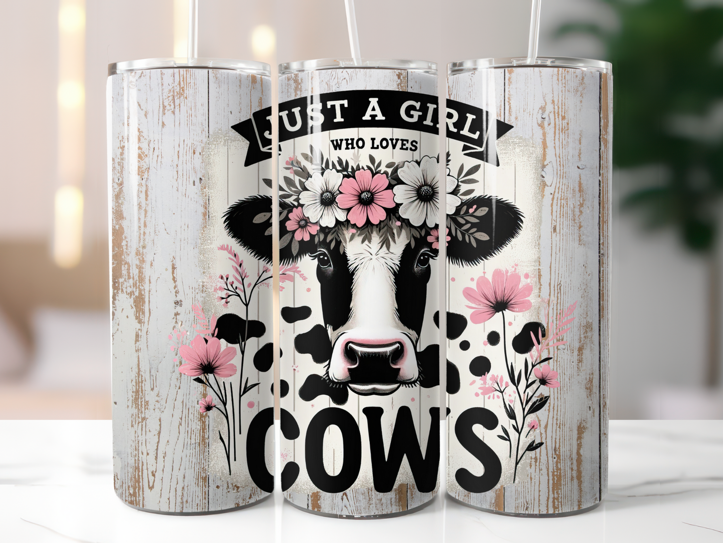 Just A Girl Who Loves Cows 20oz Tumbler