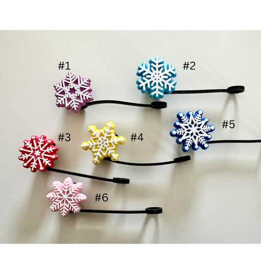 Snowflake Straw Toppers