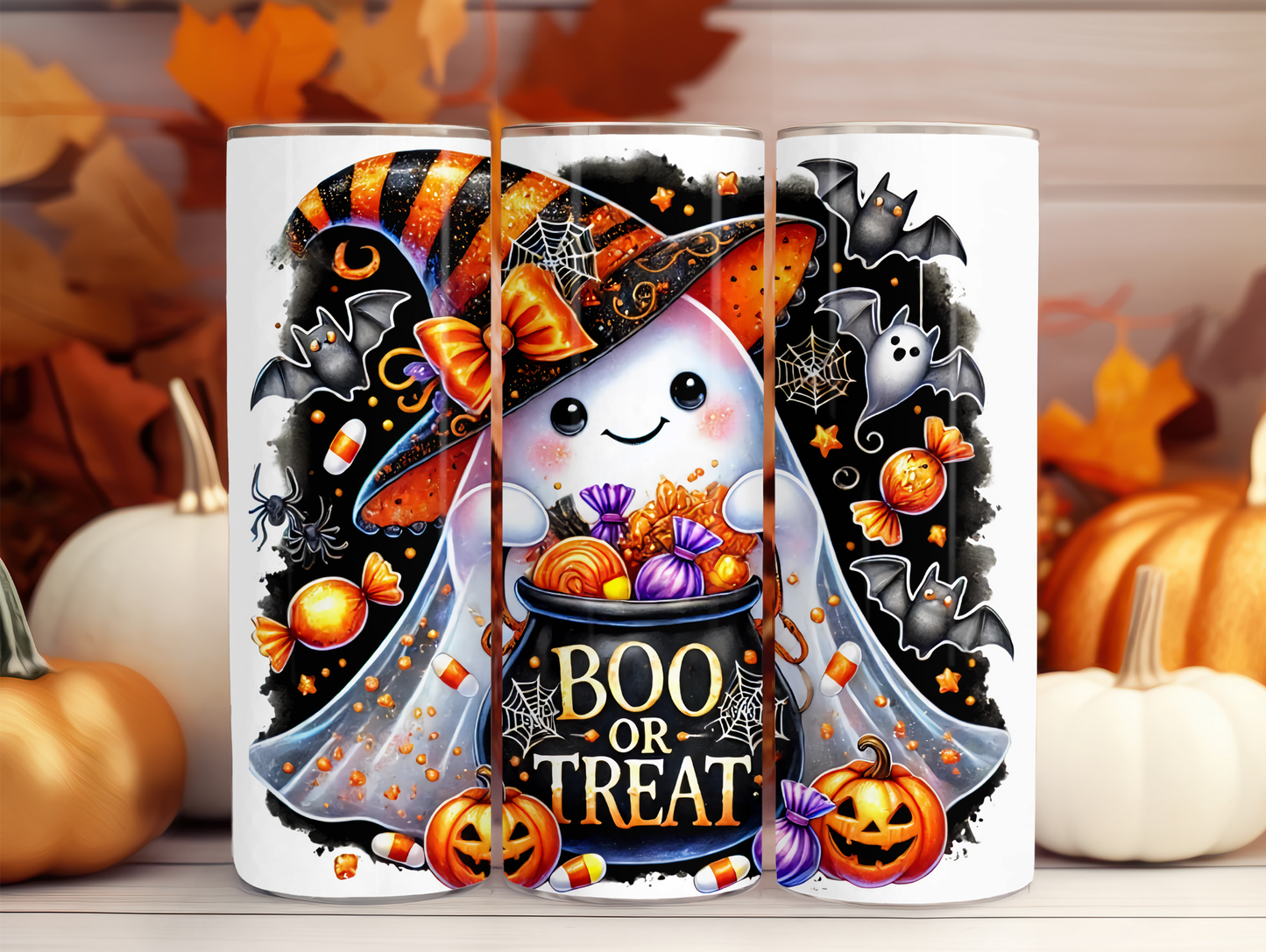 Boo Or Treat Ghost 20oz Tumbler