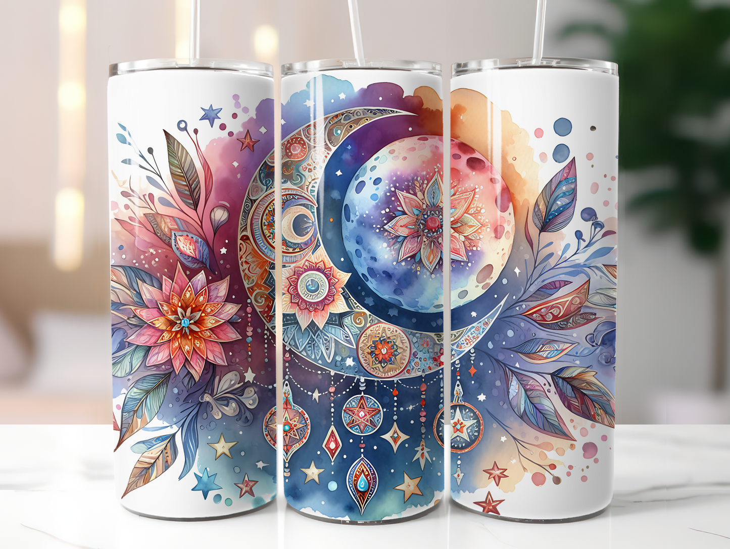 Watercolor Celestial 20oz Tumbler