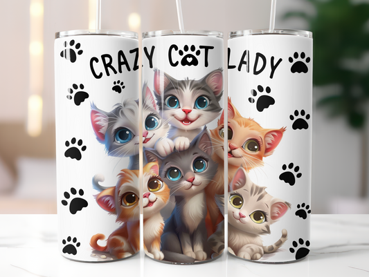 Crazy Cat Lady 20oz Tumbler