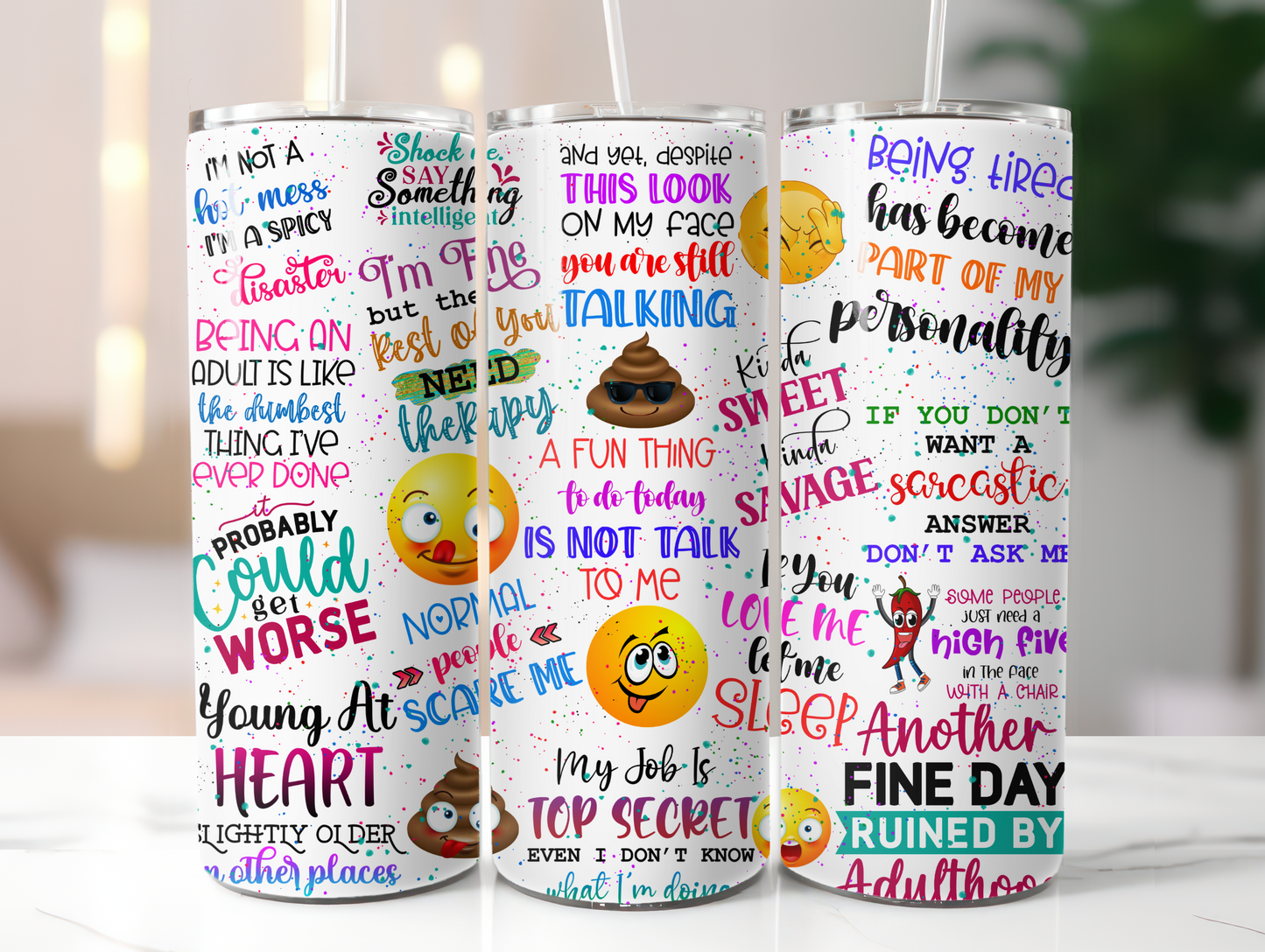Funny Sayings 20oz Tumbler
