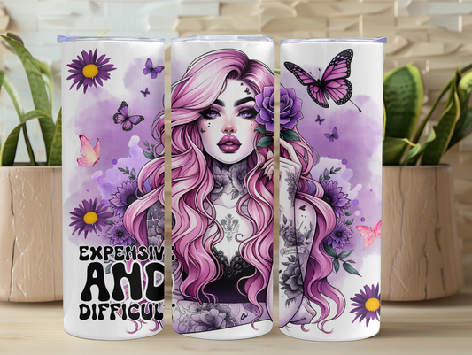 Expensive & Difficult Purple 20oz Tumbler