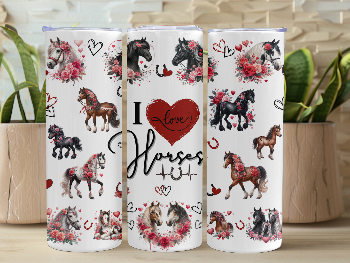 I Love Horses 20oz Tumbler