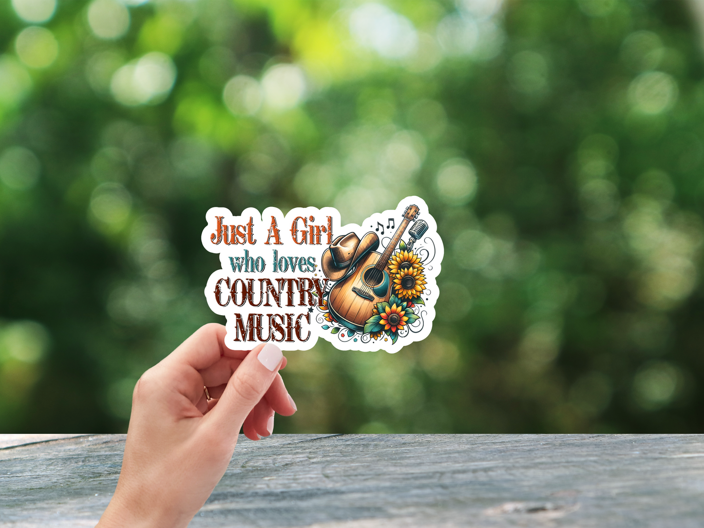 Just A Girl Who Loves Country Music Sticker