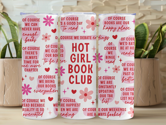 Hot Girl Book Club Affirmations 20oz Tumbler