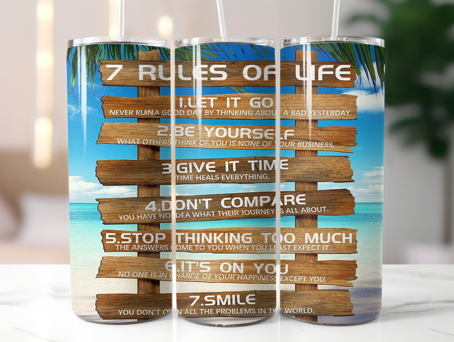7 Rules Of Life 20oz Tumbler