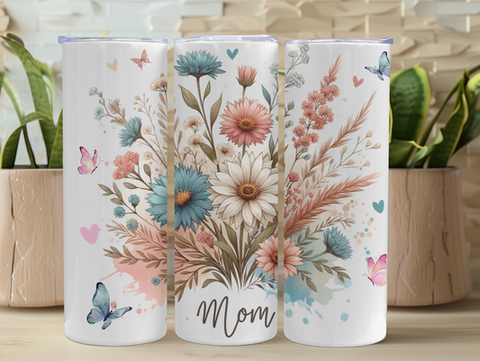Boho Floral Mom 20oz Tumbler