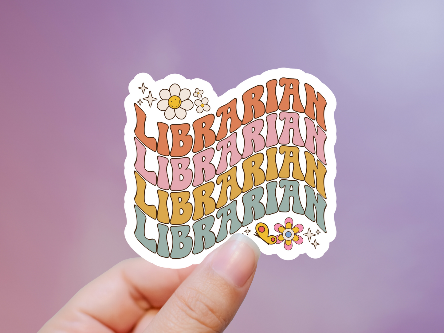 Librarian Stacked Sticker