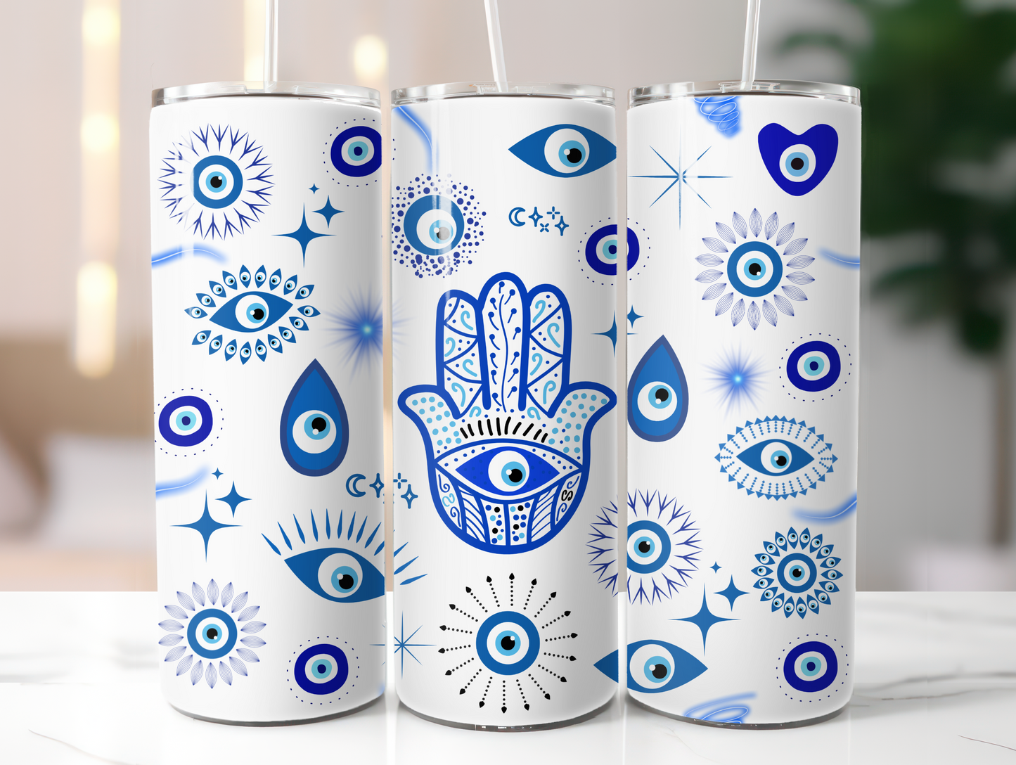 Blue Evil Eye 20oz Tumbler