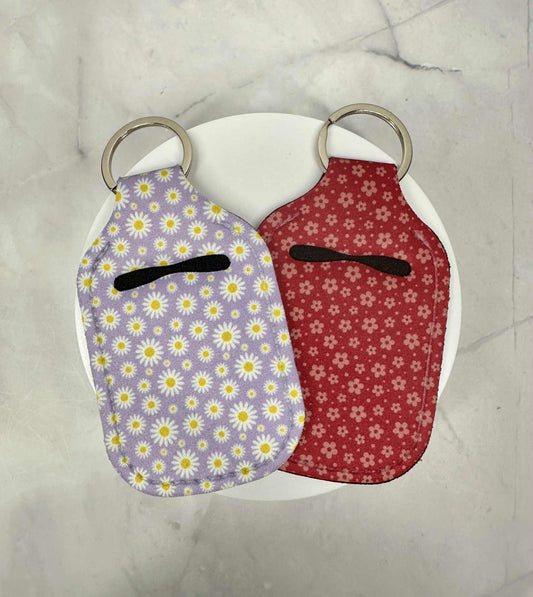 Hand Sanitizer/AirPod Holder Keychain_Tiny Flowers