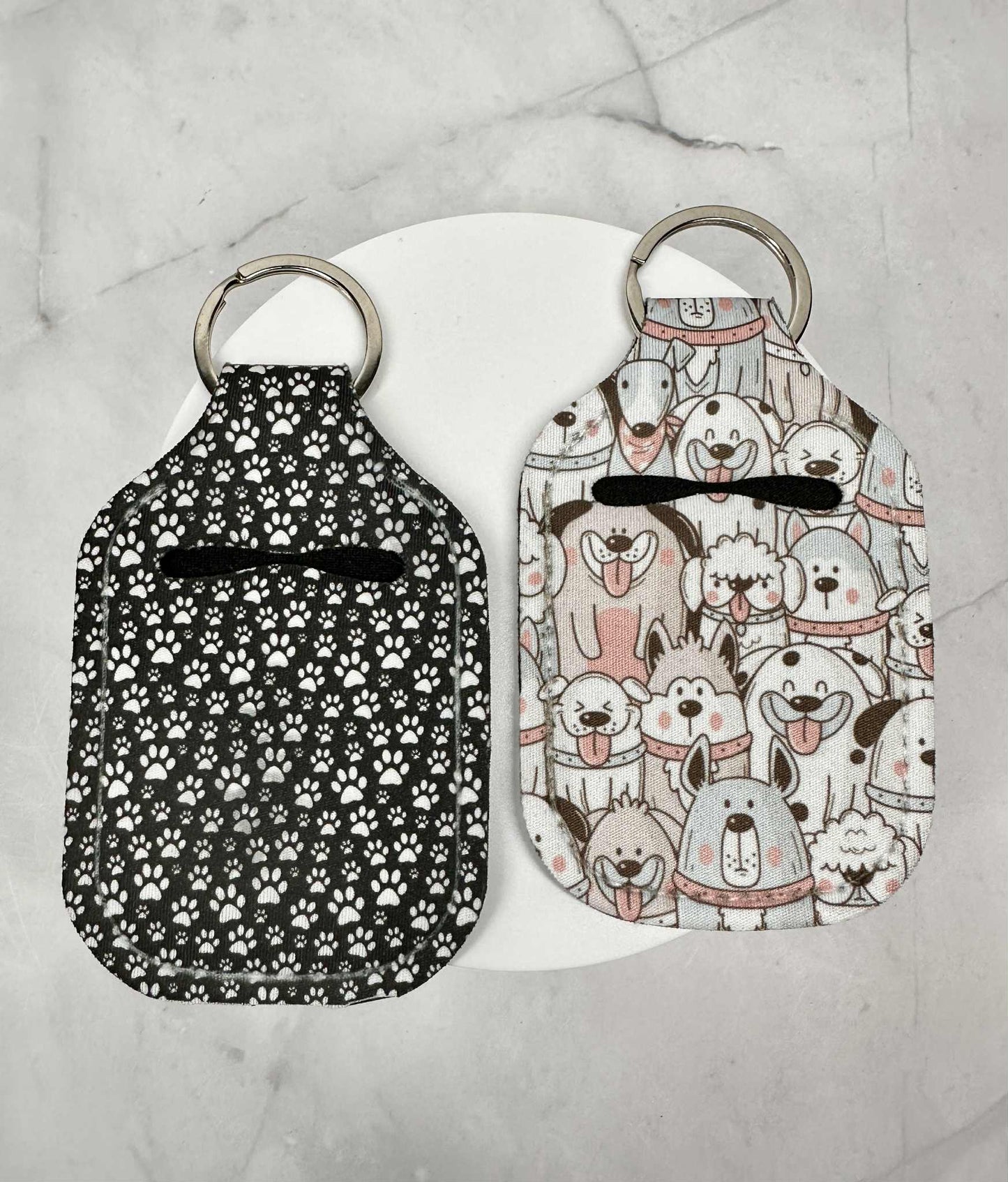 Hand Sanitizer/AirPod Holder Keychain_Animal Print