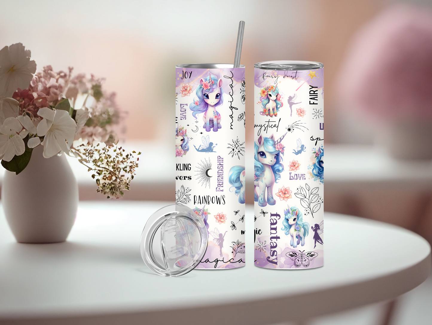 Unicorn Positivity 20oz Tumbler