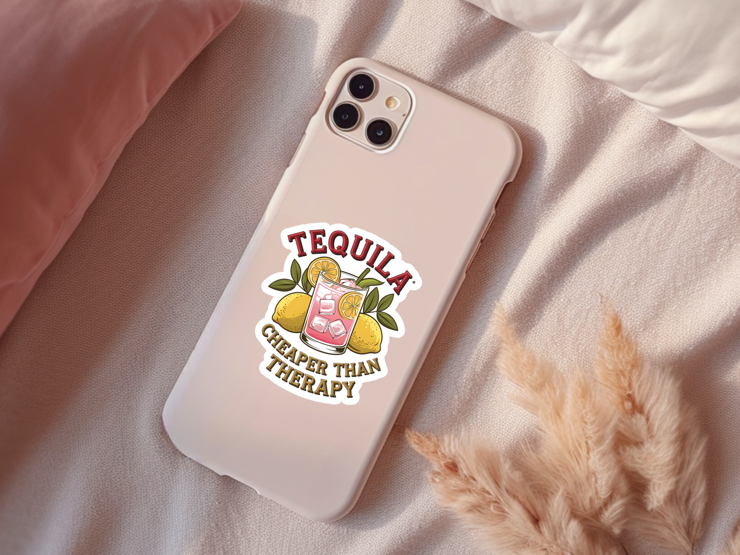 Tequila Cheaper Than Therapy Sticker