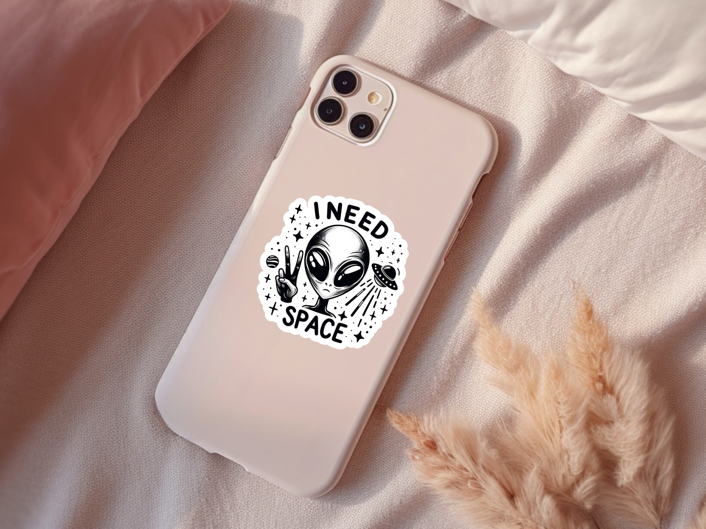 I Need Space Alien Sticker