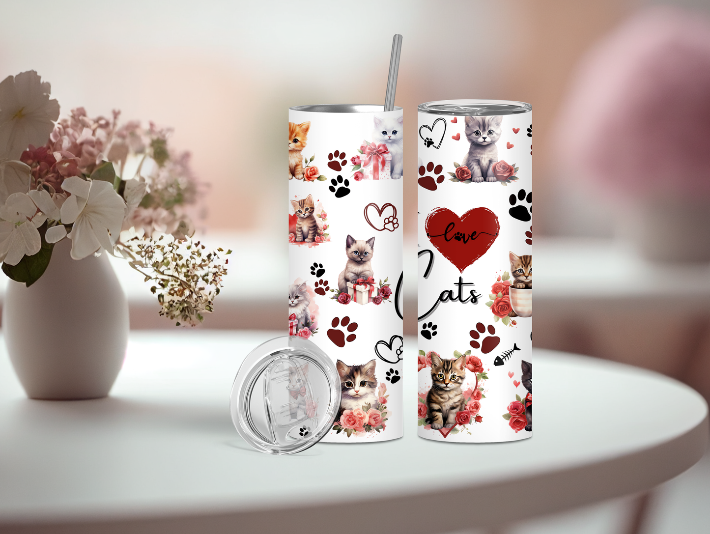 I Love Cats 20oz Tumbler