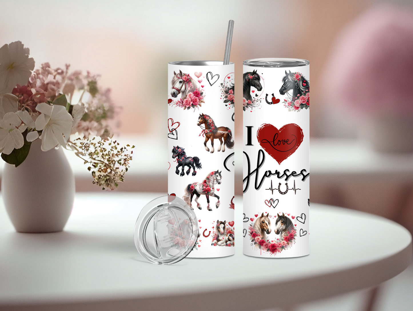 I Love Horses 20oz Tumbler