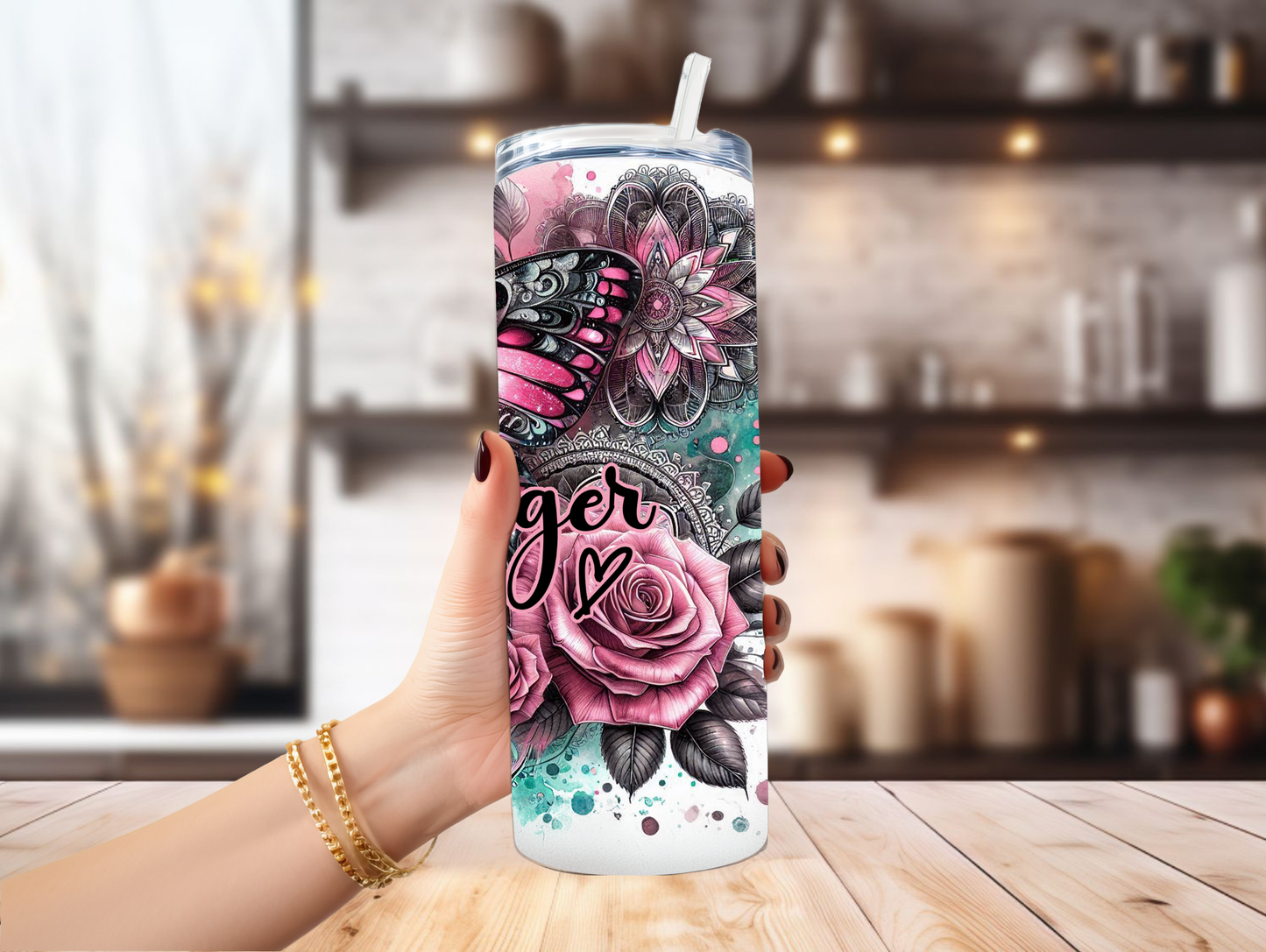 Butterfly Stronger Than The Storm 20oz Tumbler