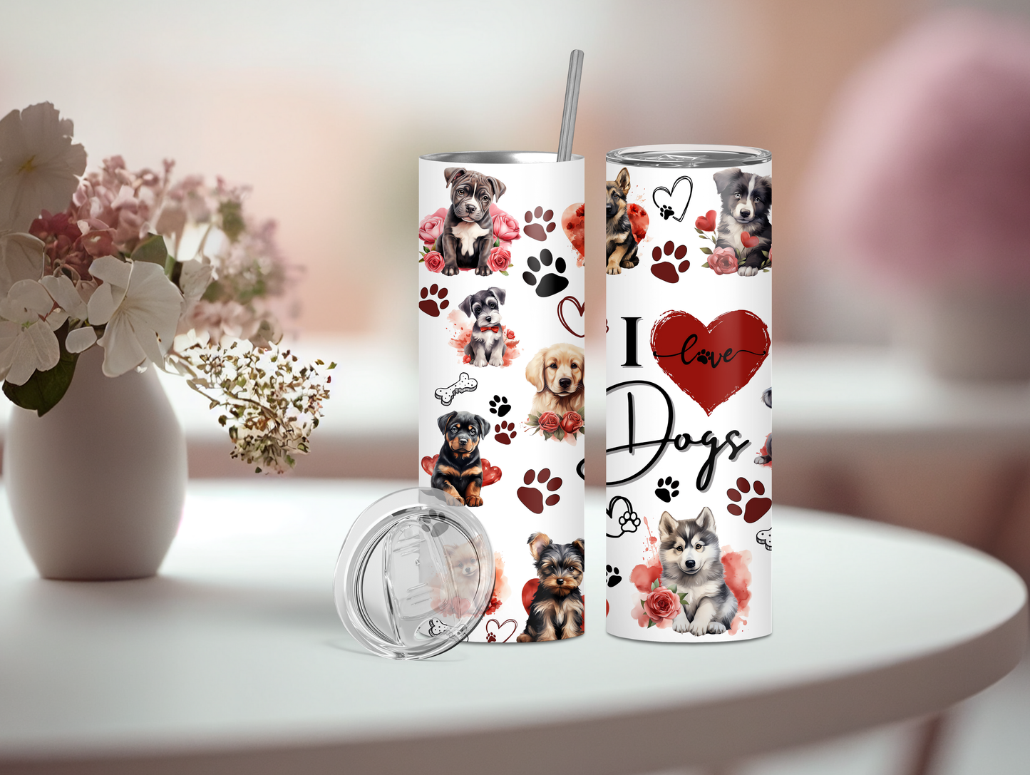 I Love Dogs 20oz Tumbler