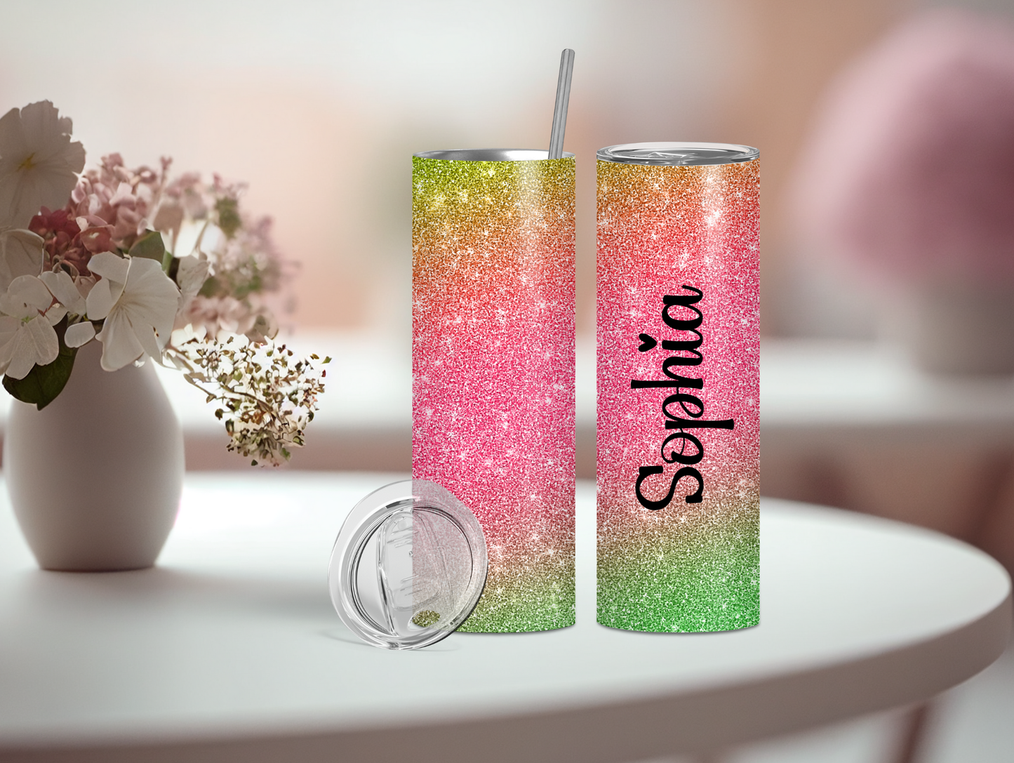 Glitter Personalized 20oz Tumbler