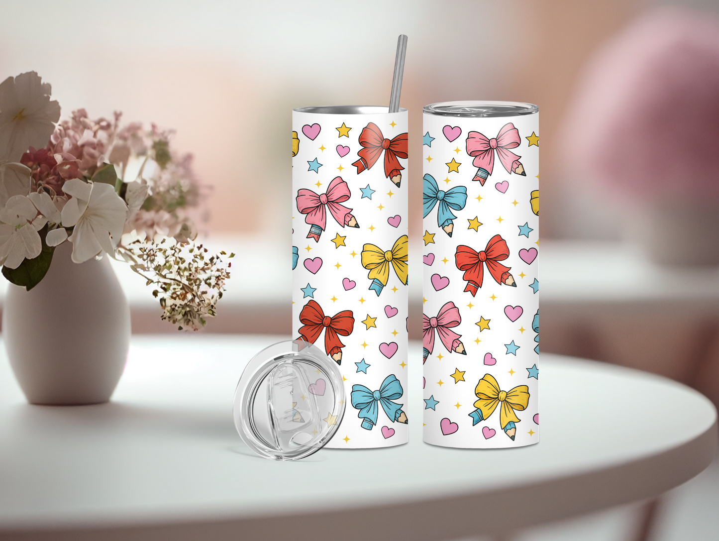 Pencil Bows 20oz Tumbler